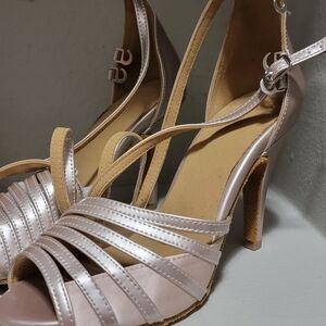 Elegant Pink Strappy Heels